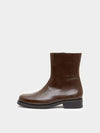 Camion Leather Ankle Boots Olive - OUR LEGACY - BALAAN 2