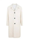 Wool Single Coat Vanilla - AMI - BALAAN 2