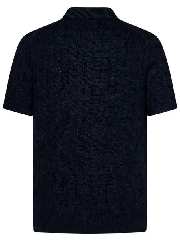 Embroidered Pony Knit Polo Shirt Navy - POLO RALPH LAUREN - BALAAN 4