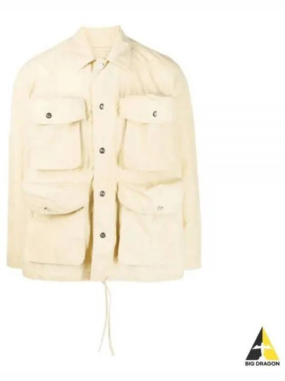 Multi Cargo Pocket Shirt Jacket Beige - SUNNEI - BALAAN 2