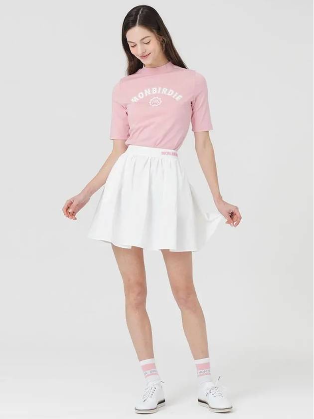 Nylon Volume Gathered Skirt WHITE - MONBIRDIE GOLF - BALAAN 6