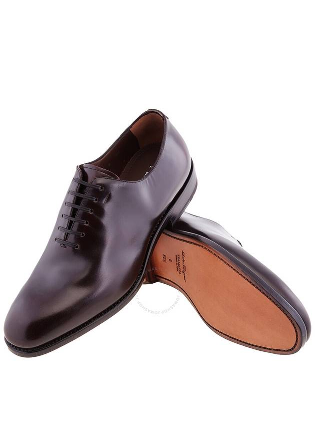 Salvatore Plain Two Oxford Dark Brown - SALVATORE FERRAGAMO - BALAAN 3