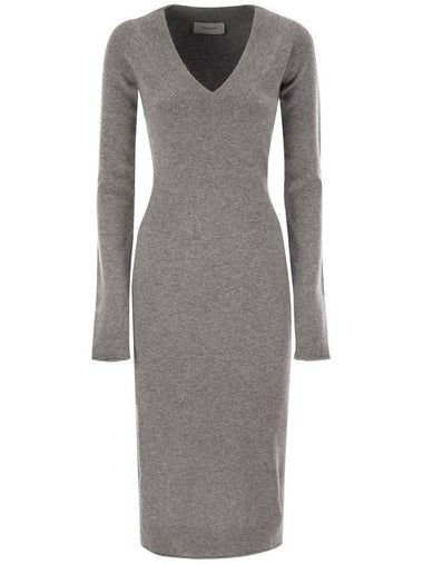 ANGIZIA - Cashmere blend knit dress - MAX MARA SPORTMAX - BALAAN 1