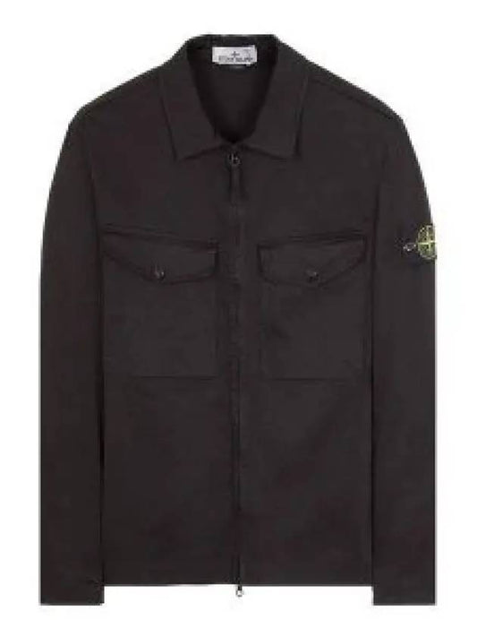 Two-pocket Overshirt Zip-up Jacket Black - STONE ISLAND - BALAAN 2