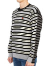 logo striped knit top - KENZO - BALAAN.