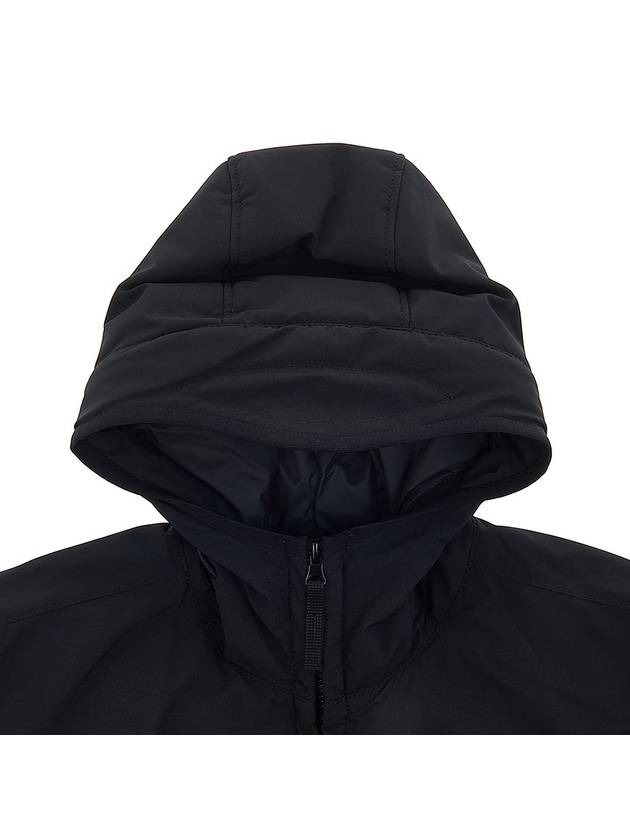 Men's Soft Shell Pure Insulation Technology Primaloft Hooded Jacket Black - STONE ISLAND - BALAAN 4