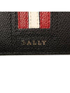 Men's Tevye Leather Half Wallet Black - BALLY - BALAAN 7