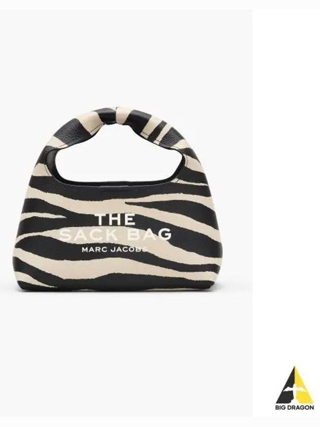 Zebra Leather The Mini Sack BlackWhite MBBAW24022BKX - MARC JACOBS - BALAAN 1