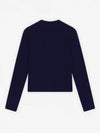 Baby Fox Patch Wool Cardigan Navy - MAISON KITSUNE - BALAAN 3