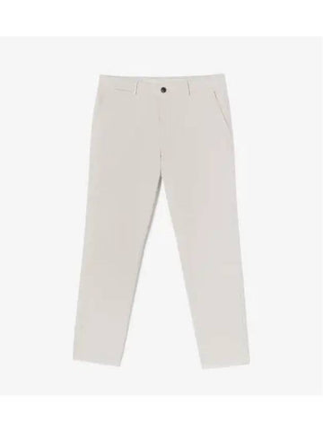 Men s white brushed tissue pants light gray - LACOSTE - BALAAN 1