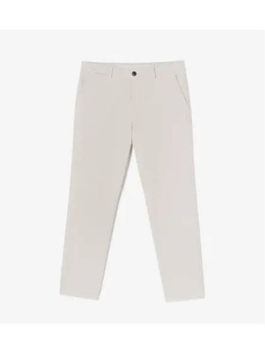 Men s white brushed tissue pants light gray - LACOSTE - BALAAN 1