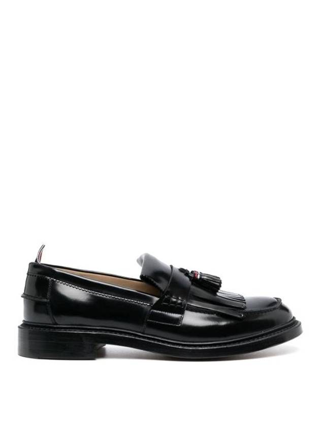 Spazzolato Goodyear Sole Tassel Kilt Leather Loafer Black - THOM BROWNE - BALAAN 2