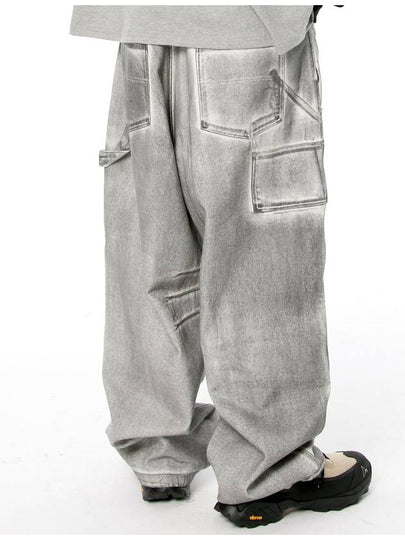 Double Knee Carpenter Wide Denim Pants TP0057 1 - FLAVORISM - BALAAN 2