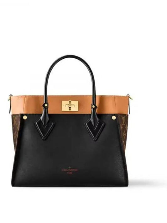 On My Side MM Noir Tote Bag - LOUIS VUITTON - BALAAN 2