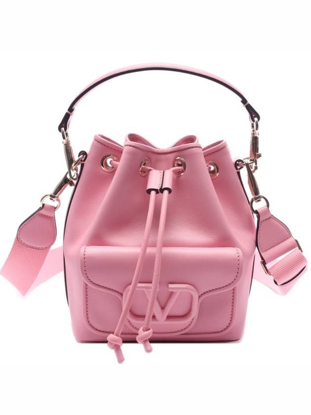 Drawstring Bucket Bag Pink - VALENTINO - BALAAN 2