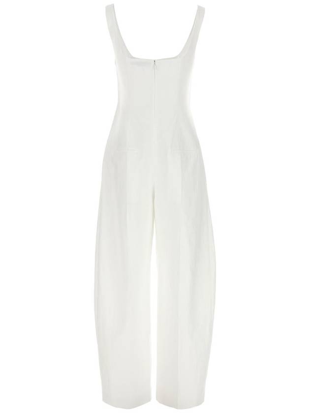 24 ss Linen Cotton Jumpsuit WITH FRONTAL Bustier 6100643BU3049000 B0650991166 - STELLA MCCARTNEY - BALAAN 3