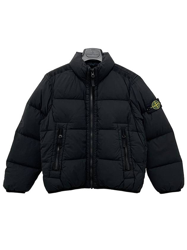 Kids Logo Patch Padding Black - STONE ISLAND - BALAAN 9