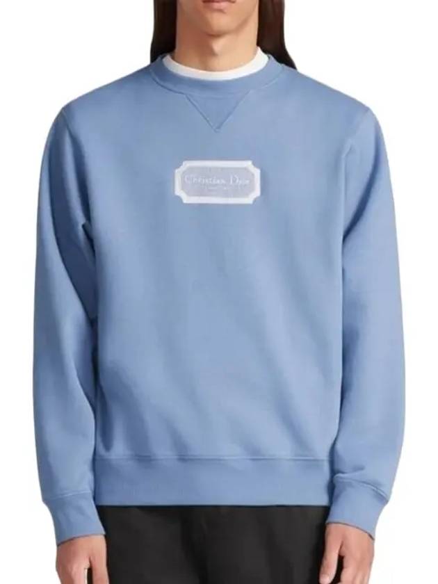 Logo Sweatshirt Blue - DIOR - BALAAN 3