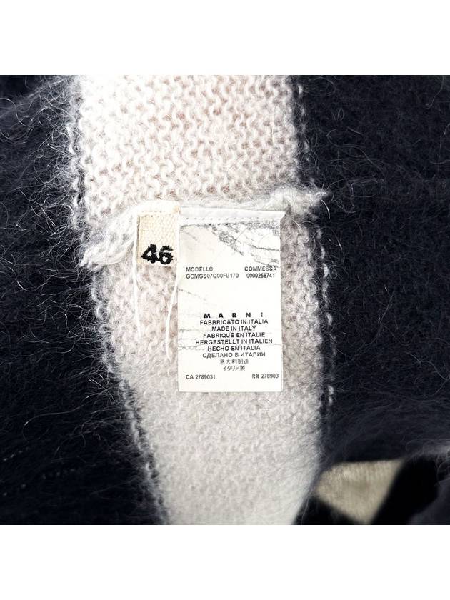 46 Men s Sprite Mohair Knit Black White - MARNI - BALAAN 5