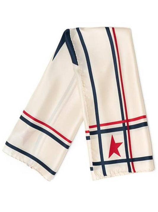 Contrasting Color Star Muffler White - GOLDEN GOOSE - BALAAN 2