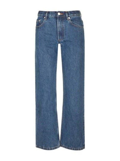 Relaxed Denim Cotton Straight Jeans Navy - A.P.C. - BALAAN 2