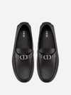 Men s Calfskin Driving Shoes Black Color CD Logo 3lo114y - DIOR - BALAAN 1