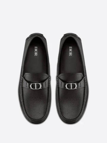 Men s Calfskin Driving Shoes Black Color CD Logo 3lo114y - DIOR - BALAAN 1