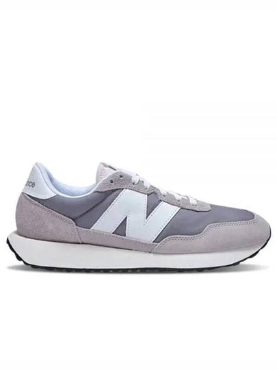 237 Suede Low Top Sneakers Grey - NEW BALANCE - BALAAN 2