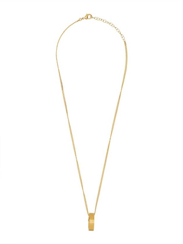 Numeric Minimal Signature Pendant Ring Necklace Gold - MAISON MARGIELA - BALAAN 1