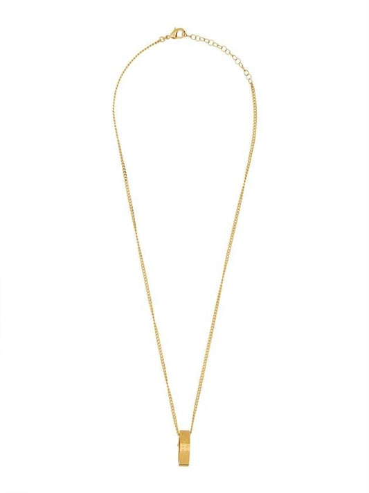 Numeric Minimal Signature Pendant Ring Necklace Gold - MAISON MARGIELA - BALAAN 1