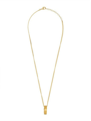 Numeric Minimal Signature Pendant Ring Necklace Gold - MAISON MARGIELA - BALAAN 1