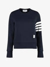 Diagonal armband sweatshirt navy women s FJT002A 0535 415 - THOM BROWNE - BALAAN 1