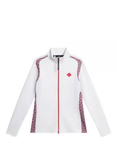 Women's Solar Print Full Zip Mid Layer Jacket Red - J.LINDEBERG - BALAAN 2