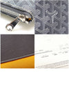 Goyard APMSENAT2 MM Gray Special Color Goyardin Canvas Senna Clutch - GOYARD - BALAAN 7