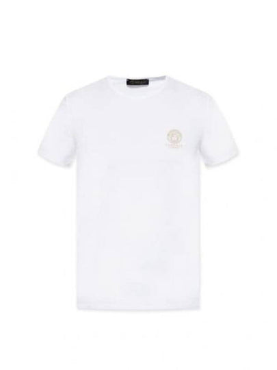 Men's Logo Medusa Cotton Short Sleeve T-Shirt White - VERSACE - BALAAN 2