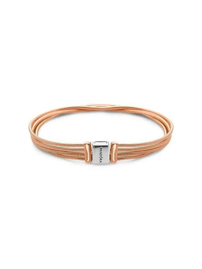 Reflexions Multi Snake Chain Bracelet Rose Gold - PANDORA - BALAAN 2