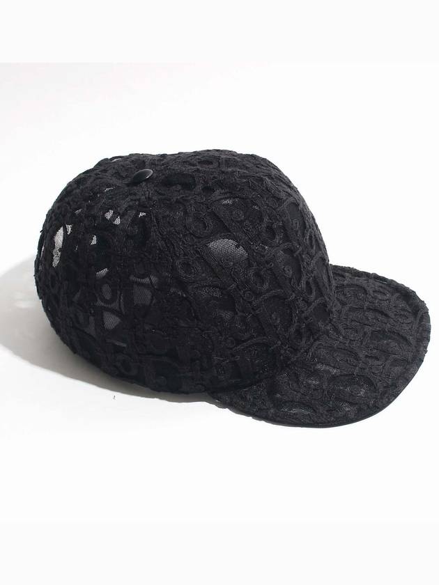 22SS Oblique Pattern Baseball Cap Black 283C905A0075 - DIOR - BALAAN 2