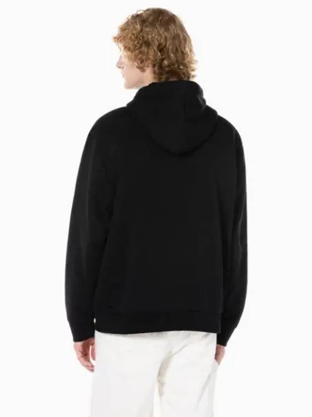 JEANS Men s Black Long Sleeve Archive Fleece Hoodie 40QM431 BAE - CALVIN KLEIN - BALAAN 1