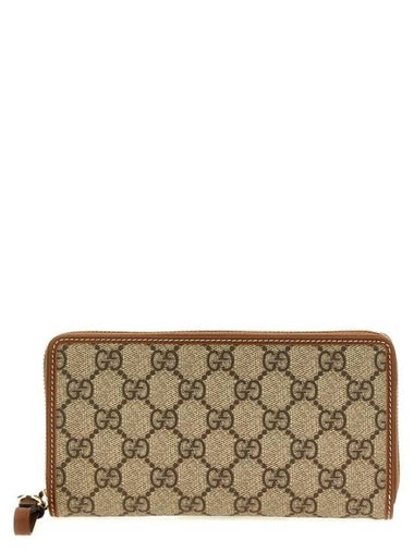 GG Supreme Canvas Long Wallet Beige - GUCCI - BALAAN 1