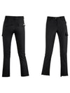 Women s unbalanced slit bootcut spandex golf pants MW4A266W - LUX GOLF - BALAAN 3