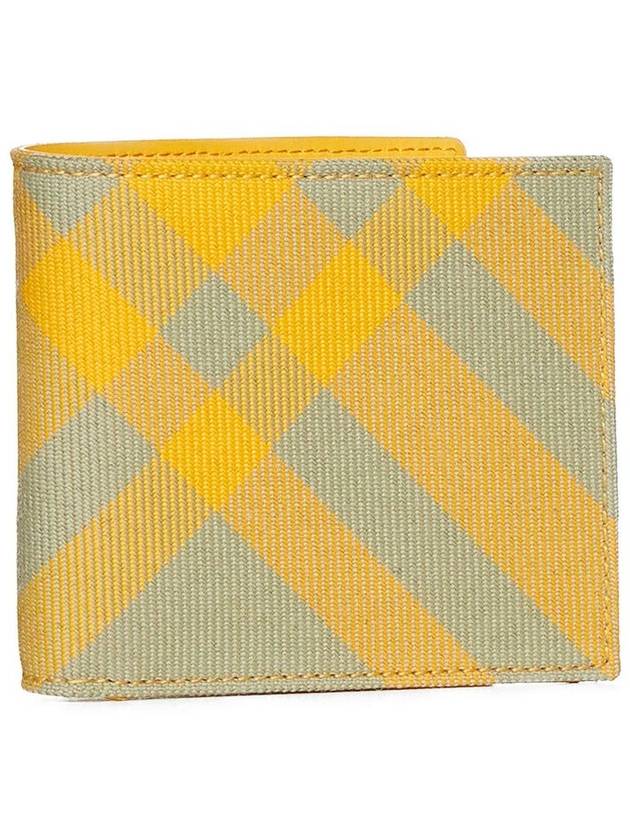 Check Half Wallet Yellow - BURBERRY - BALAAN 3