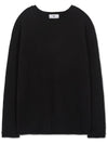 French oversized raglan ribbed cotton knit BLACK - WEST GRAND BOULEVARD - BALAAN 2