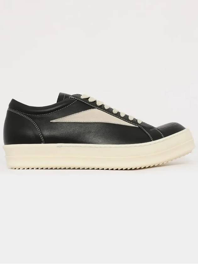 Hollywood Vintage Low Top Sneakers Milk Black - RICK OWENS - BALAAN 4