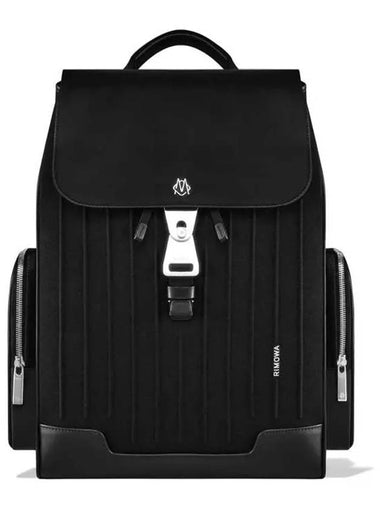 Never Steel Canvas Flap Backpack Large Black 52500006 - RIMOWA - BALAAN 1