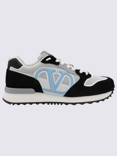 V Logo Face Low Top Sneakers - VALENTINO - BALAAN 1