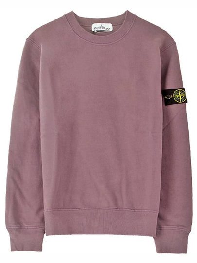 Wappen Patch Crewneck Sweatshirt Magenta Purple - STONE ISLAND - BALAAN 2