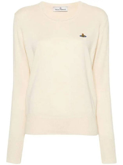 ORB Logo Knit Top White - VIVIENNE WESTWOOD - BALAAN 2