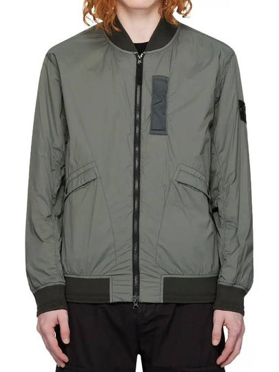 Skin Touch Nylon TC Primaloft Bomber Jacket Musk Green - STONE ISLAND - BALAAN 2