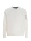 Organic Cotton Logo Patch Crewneck Knit Sweatshirt White - STONE ISLAND - BALAAN 2