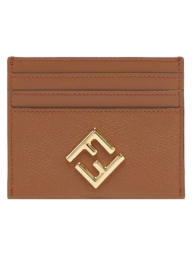 FF Diamond Card Wallet Brown - FENDI - BALAAN 1